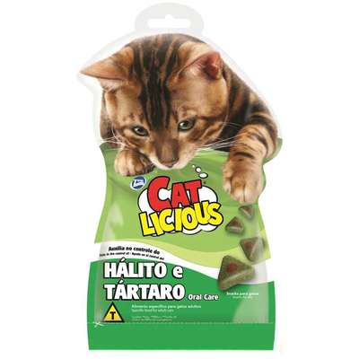 Petisco Total Cat Licious Hálito e Tártaro - 40gr