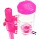 Bebedouro Chalesco com Suporte e Comedouro - Rosa
