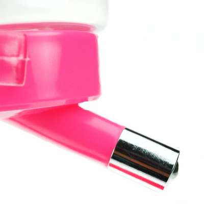 Bebedouro Chalesco com Suporte e Comedouro - Rosa