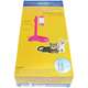 Bebedouro Chalesco com Suporte e Comedouro - Rosa