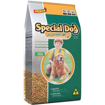 Ração Special Dog Premium Vegetais Cenoura e Espinafre para Cães
