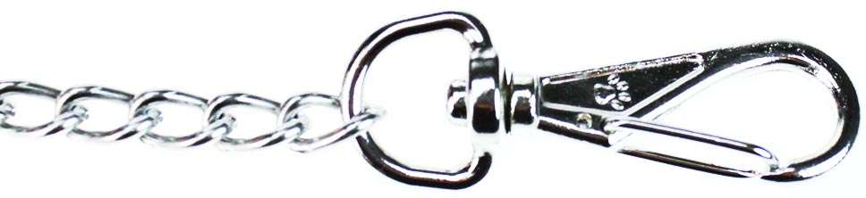 Guia de Corda com Corrente de Metal Preto - 1m X 2mm (16mm)