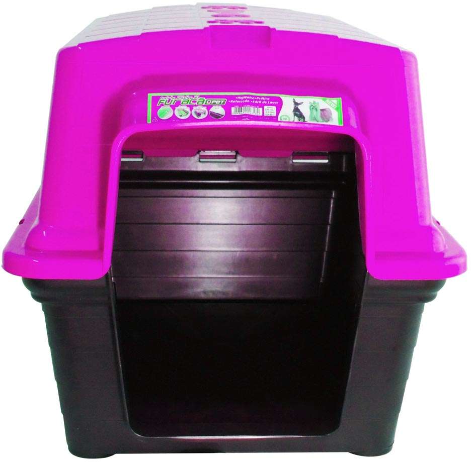 Casa Furacão Pet de Plástico Rosa - Nº 03