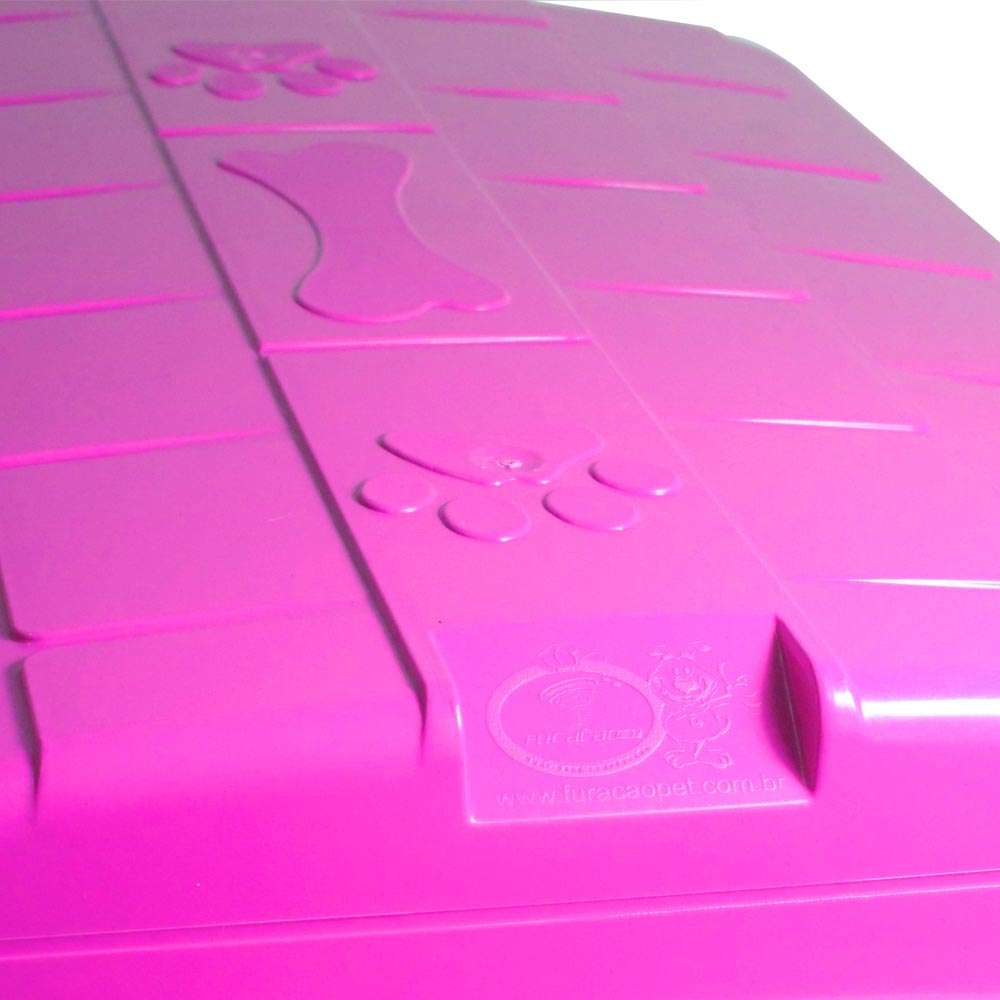 Casa Furacão Pet de Plástico Rosa - Nº 03