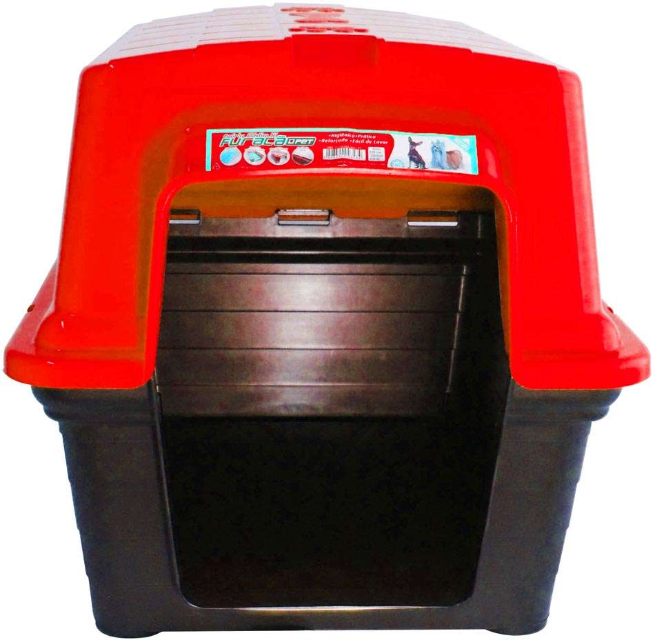 Casa Furacão Pet de Plástico Vermelho - Nº 04