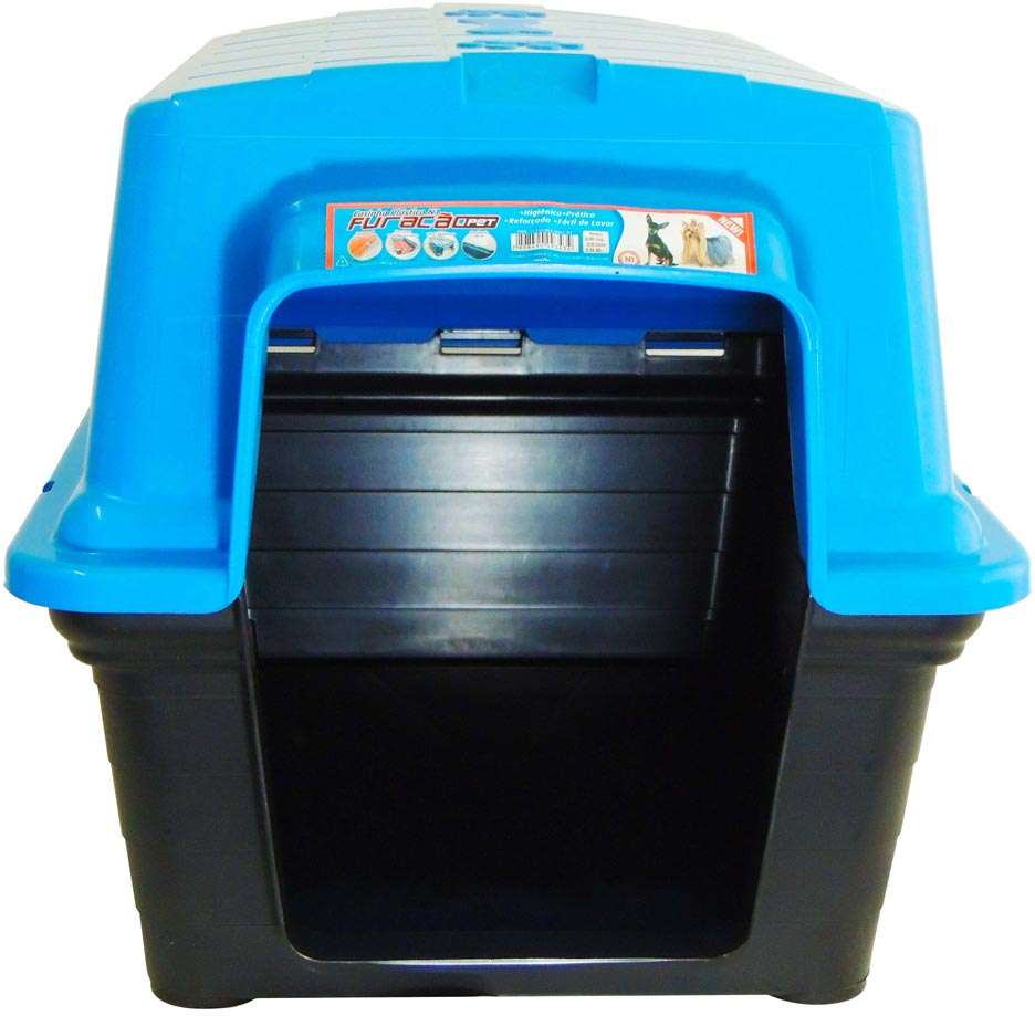 Casa Furacão Pet de Plástico Azul - Nº 04
