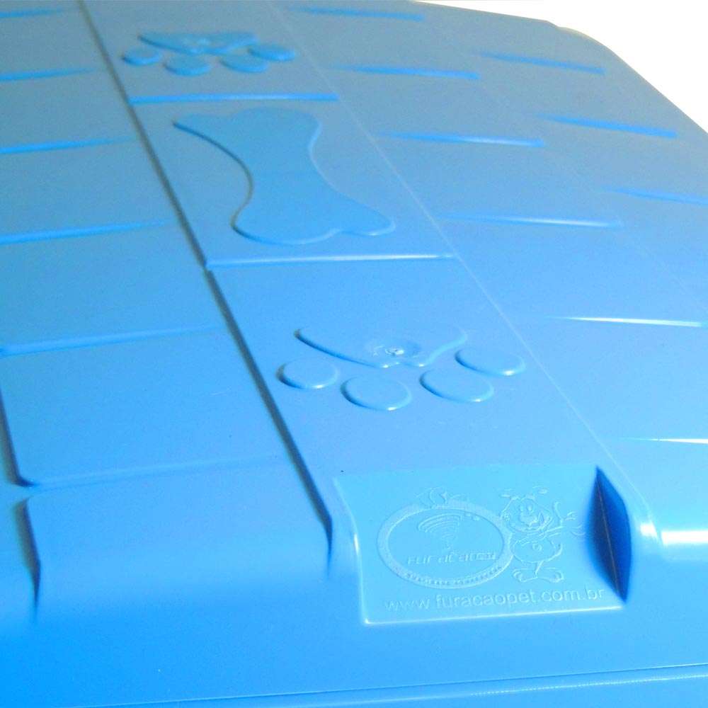 Casa Furacão Pet de Plástico Azul - Nº 04