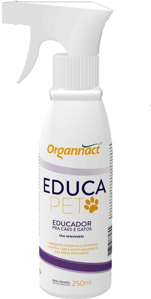 Educador Organnact Educa Pet Spray para Cães e Gatos - 250 mL