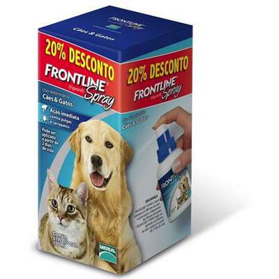 Anti Pulgas e Carrapatos Frontline Spray para Cães e Gatos - 100ml Com 20% de Desconto