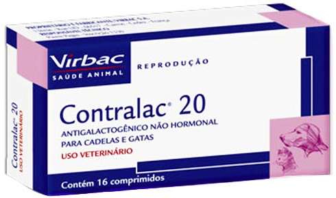 Antigalactogênico Virbac Contralac 20 - 16 comprimidos