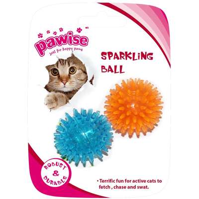 Brinquedo Bolas Pawise Pontudas de Borracha
