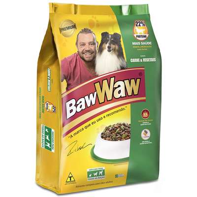 Ração Premium Baw Waw Carne e Vegetais