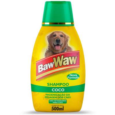 Shampoo Baw Waw para Cães Côco - 500 mL