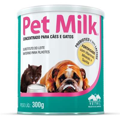 Suplemento Vetnil Substituto do Leite Materno Pet Milk 300 gr