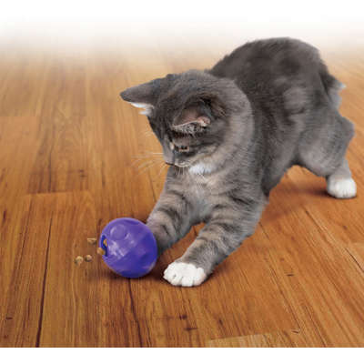 Brinquedo Kong Bola Treat Ball Pe4 com Dispenser para Petisco - Gato