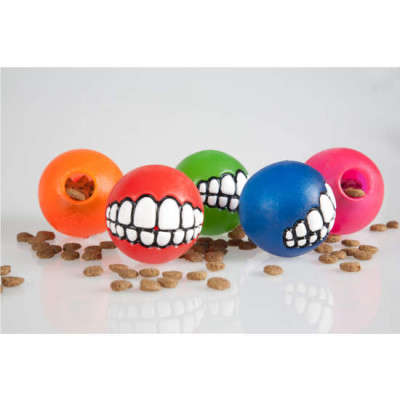 Brinquedo Bola Rogz Sorriso Grinz - Laranja