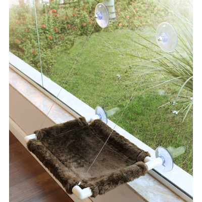 Cama Catbed Gatton para Gatos Pelúcia - Marrom