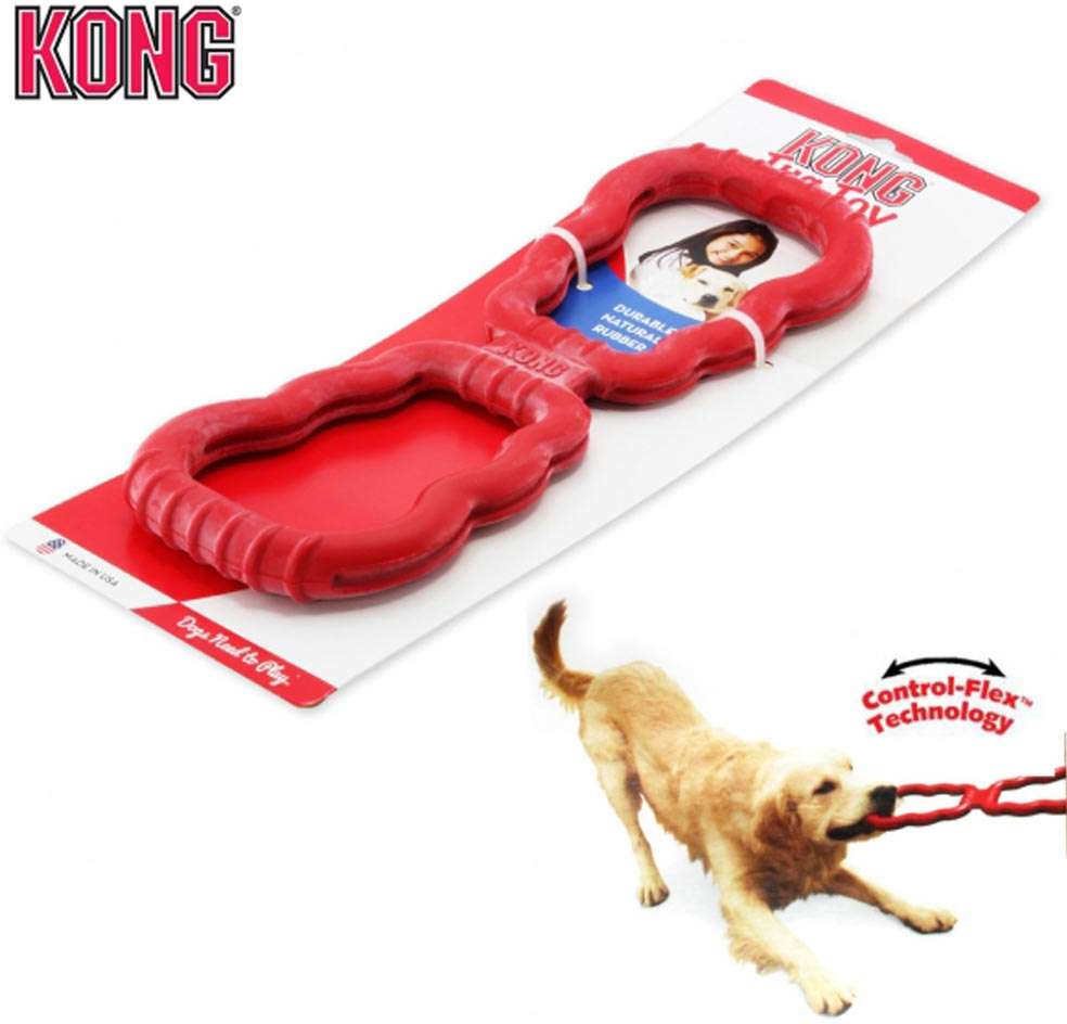 Brinquedo Interativo Kong Tug ToyKg1 - Vermelho