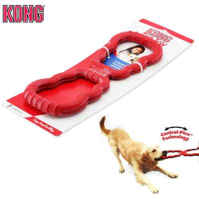 Brinquedo Interativo Kong Tug Toy Kg1 - Vermelho.