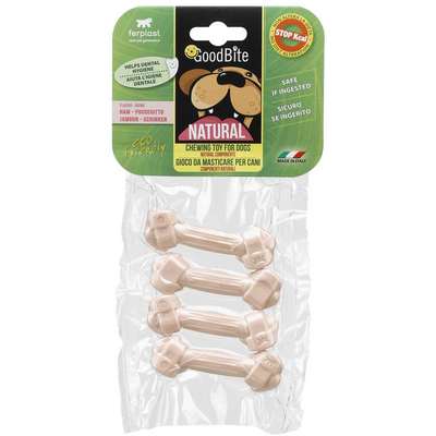 Brinquedo Ferplast Osso GoodBite Natural Mastigável com Sabor de Presunto
