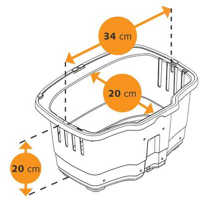 Cesta de Transporte Ferplast Atlas Bike Rapid para Bicicletas 
