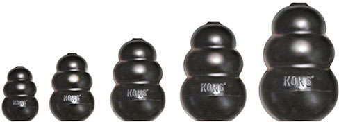 Brinquedo Interativo KONG Extreme K1 com Dispenser para Ração ou Petisco Preto - Tam. G