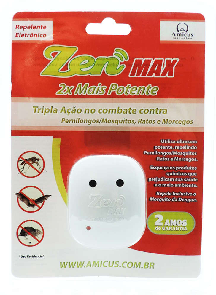 Repelente Eletrônico Amicus Zen Max Branco - Tam. Único
