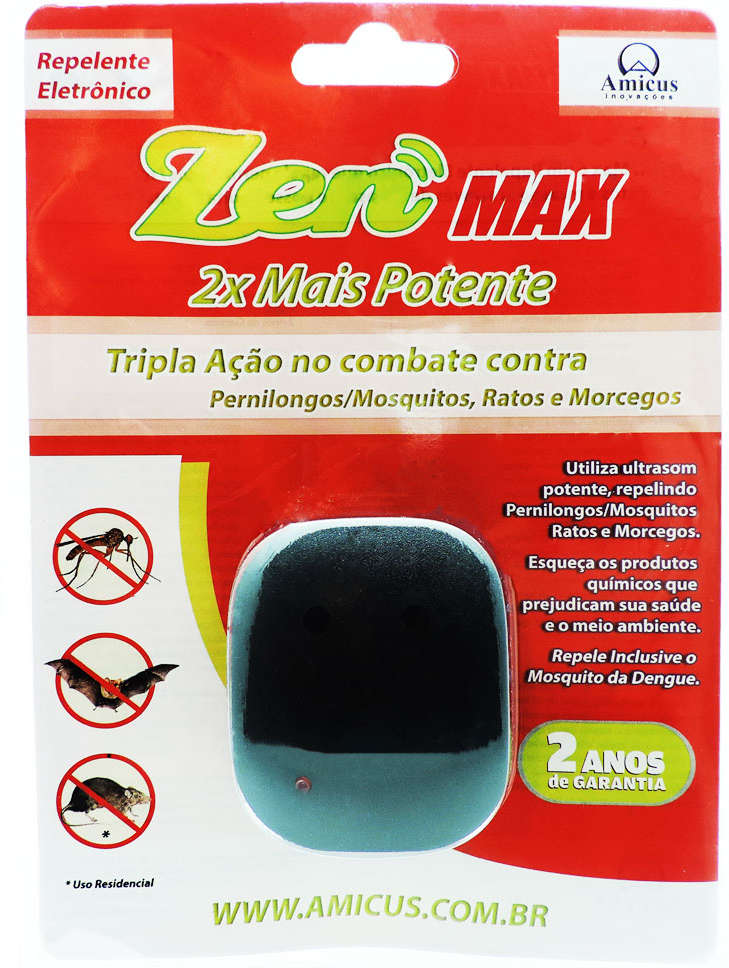 Repelente Eletrônico Amicus Zen Max - Preto