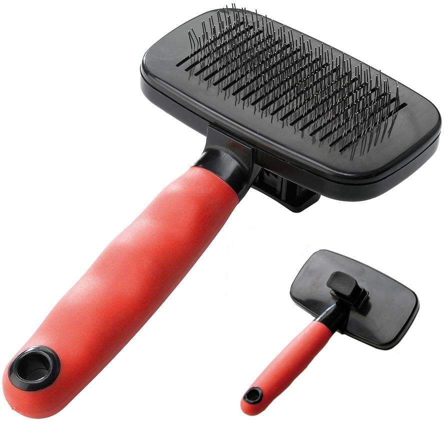 Escova Ferplast Gro 5955 com Botão - Tam. M