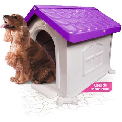 Casa Pet Injet Plástica Lilás - Tam 3