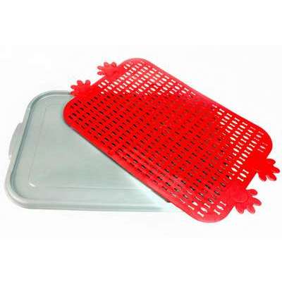 Sanitário Higiênico Baw Waw para Cães - Vermelho