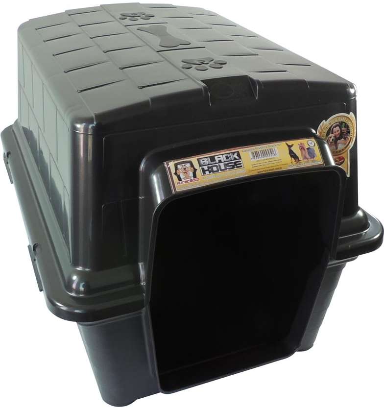 Casa Furacão Pet de Plástico Preto - Nº 04