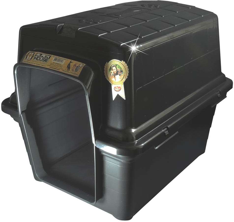 Casa Furacão Pet de Plástico Preto - Nº 04