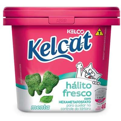 Petisco Kelco KelCat Snack Menta Hálito Fresco de Gatos - 40 g