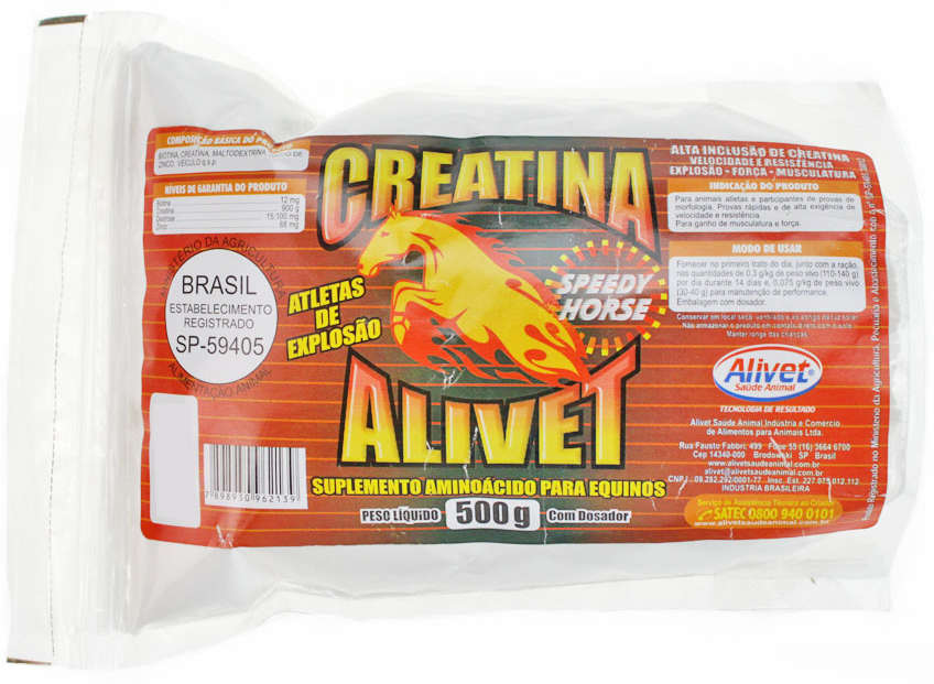 Suplemento Alivet Creatina Speedy Horse - 500 g