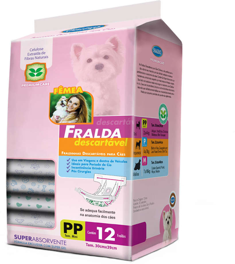 Fralda Descartável Chalesco 12 Unidades - Tam. PP