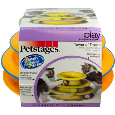 Brinquedo Petstages Torre de Trilhos