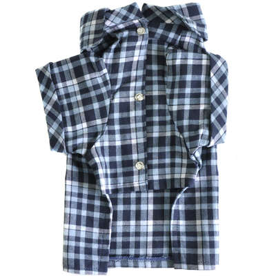 Camisa Xadrez Bichinho Chic - Azul Peça