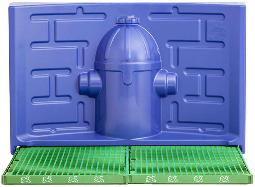 Kit Pipidolys Sanitário Luxo Verde com Acessório Azul para Cães Machos - Tam. Único
