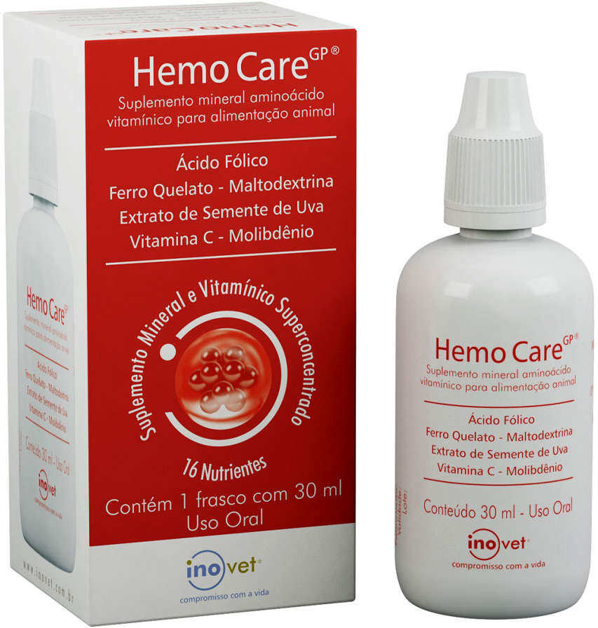Suplemento Inovet Hemo Care - 30 mL