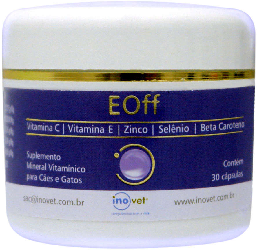 Suplemento Inovet Antioxidante EOff - 30 Cápsulas