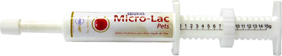 Probiótico Inovet Aditivo Microlac Seringa - 15 g