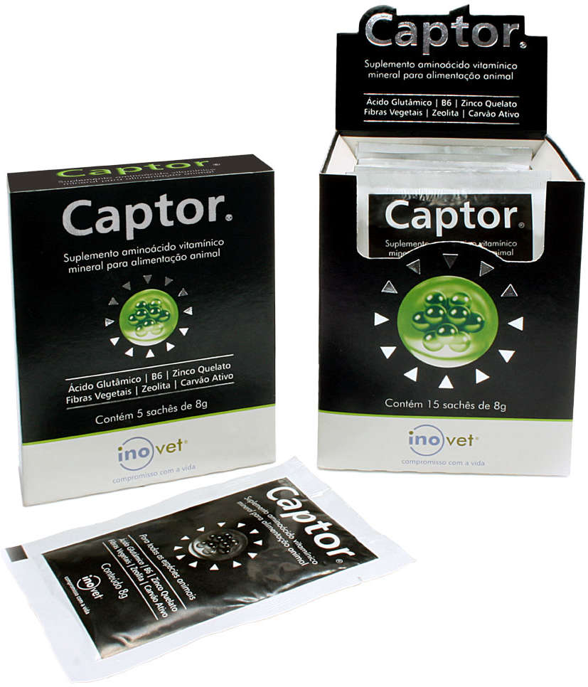 Suplemento Inovet Captor - 15 Sachês de 8 g