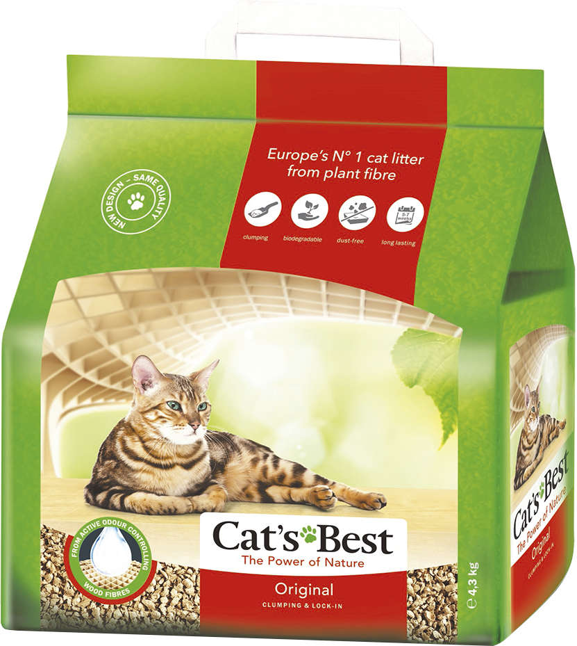 Granulado Ecológico Cat's Best Original para Gatos - 4,3Kg