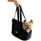 Bolsa Transporte Bichinho Chic Preto com Azul