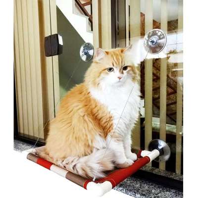 Cama Catbed Gatton para Gatos Listrada Vermelho - Médio