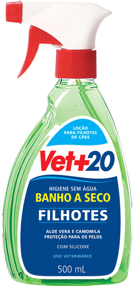 Banho a Seco Filhotes Spray Vet+20 para Cães - 500 mL