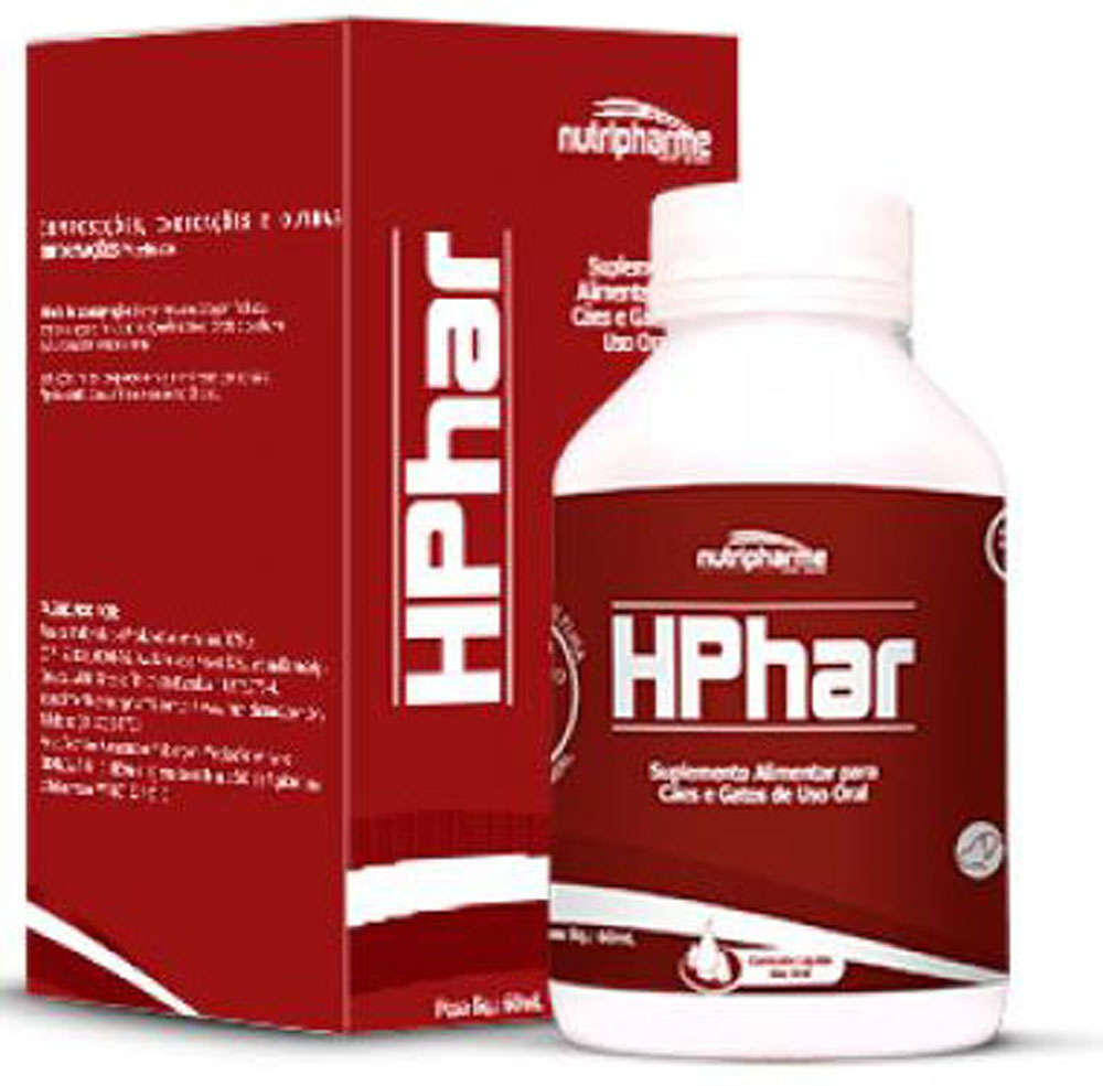 Suplemento Alimentar HPhar Nutripharme para Cães e Gatos - 60 mL
