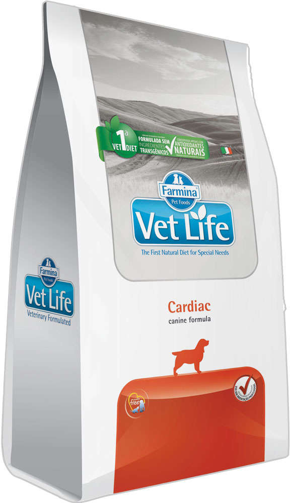Ração Farmina Vet Life Natural Cardiac para Cães com Insuficiência Cardíaca - 2Kg