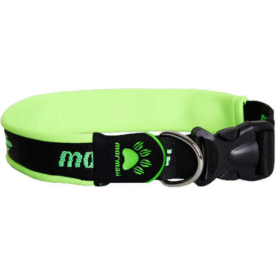 Coleira Mormaii Neoprene Regulável Verde para Cães